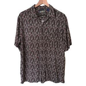 Campia Vintage Hawaiian Short Sleeve Button Shirt Large